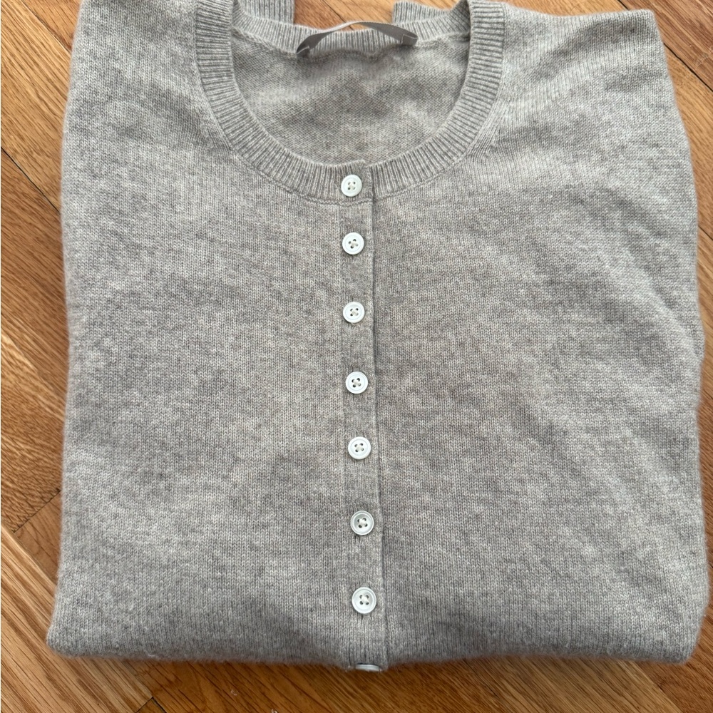 Everlane cashmere sweater oatmeal grey
